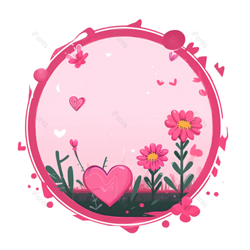 花卉插画图片,花朵插画元素,PNG,免抠素材